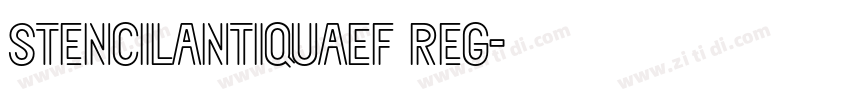 StencilAntiquaEF Reg字体转换